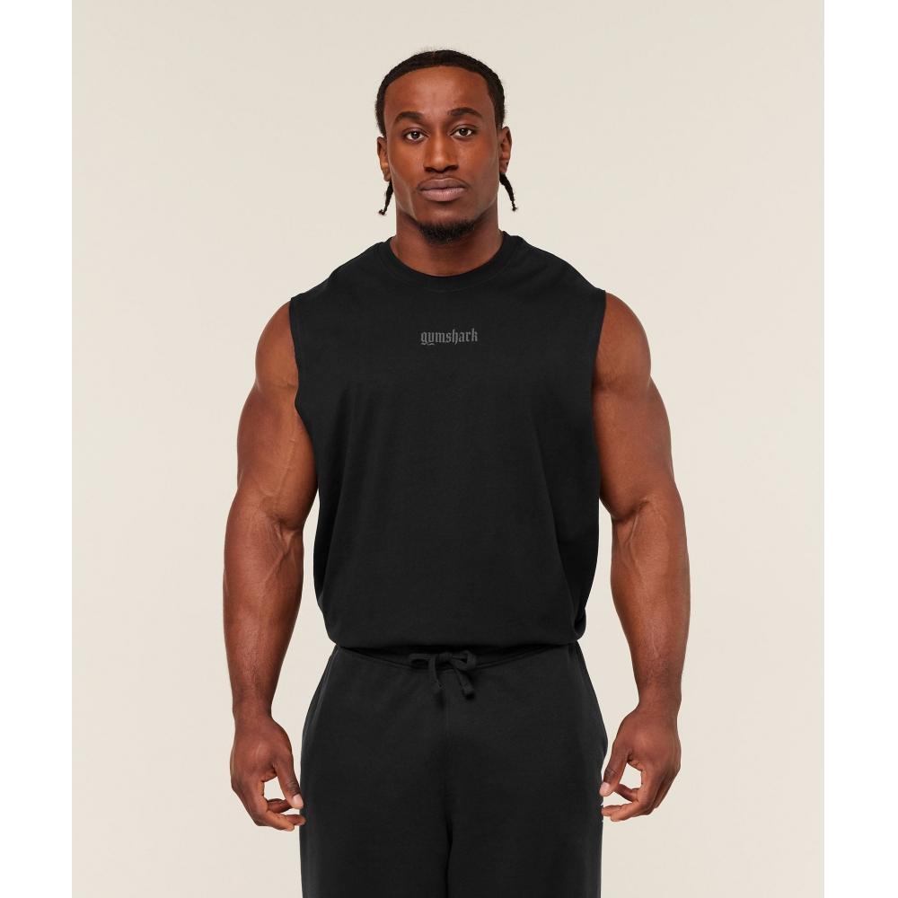 Gymshark Olde English Tank Gs Черный A4c6s Bb2j