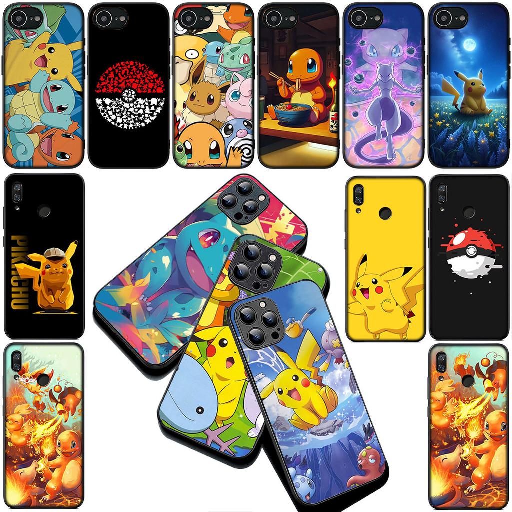 Wallpaper P-Pokemons GO P-Pikachus Cover for Huawei P30 P20 Mate 20 Lite Pro Y9 Y7 Y6P Y7A 2019 Y9A P Smart Coque Phone Case