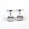 Dunhill Cufflinks Cufflinks Engraved Logo Round Shape AG925 Men JSB82D2H Used