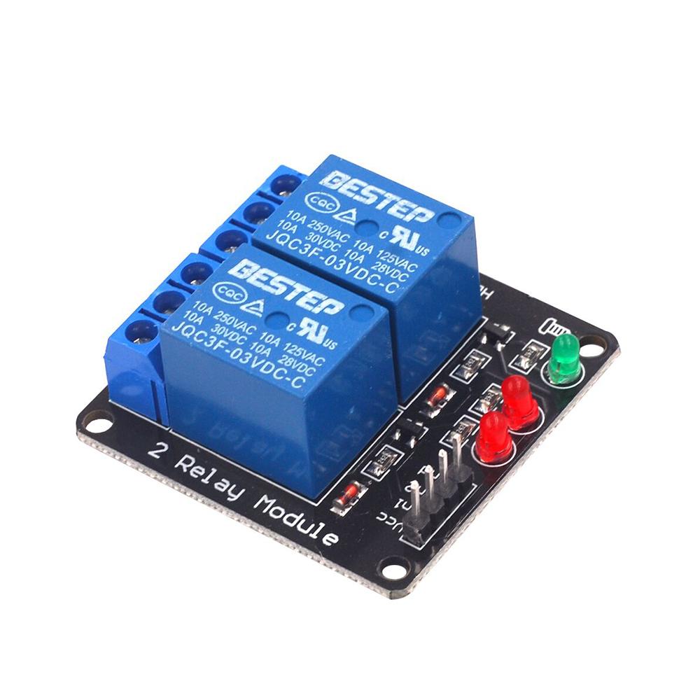 3V 1/2/4 Channel Relay Module Low Level Triggered Luminous Relay Output Relay Module Adopts 8550 Transistor Driving Ability