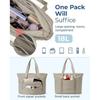 Lightweight Yoga Tote Bag Large Capacity Women's Handbags Simple Cloth Shoulder Bag  Work