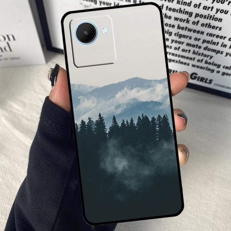 Лес Горы Для Realme C75 C55 C71 C61 C53 C33 C63 C51 C65 C67 11 12 13 14 15 Pro Plus GT6 GT7 Pro Чехол