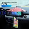 Magnetic Phone Umbrella Adjustable Flexible Angle Anti-Reflective Universal Outdoor Car Mobile Phone Sun Shade Mini Parasol Cell Phone Accessories