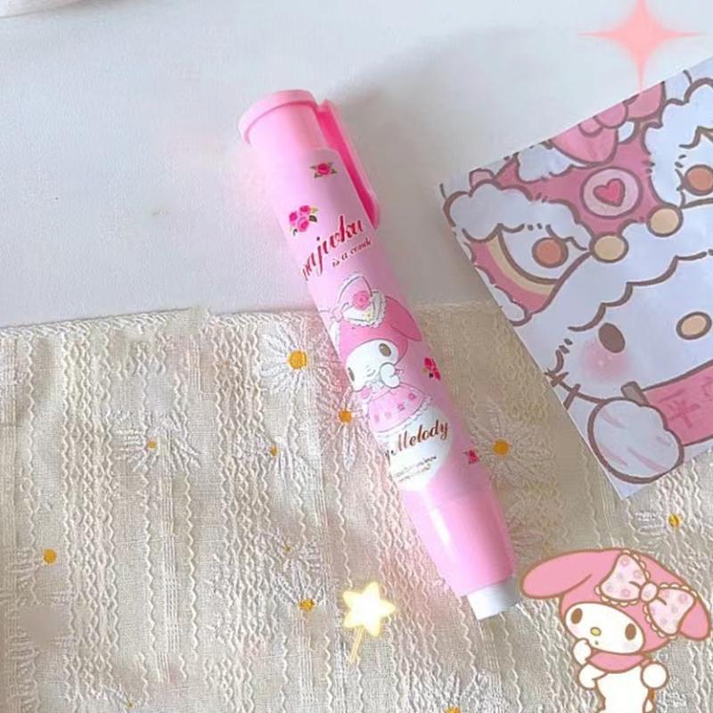 Креативная Sanrio Kawaii Нажимной ластик Аниме Хелло Китти Куроми Моя Мелоди Синнаморолл Мультяшный Милый Канцелярский товар Подарок Офисные принадлежности