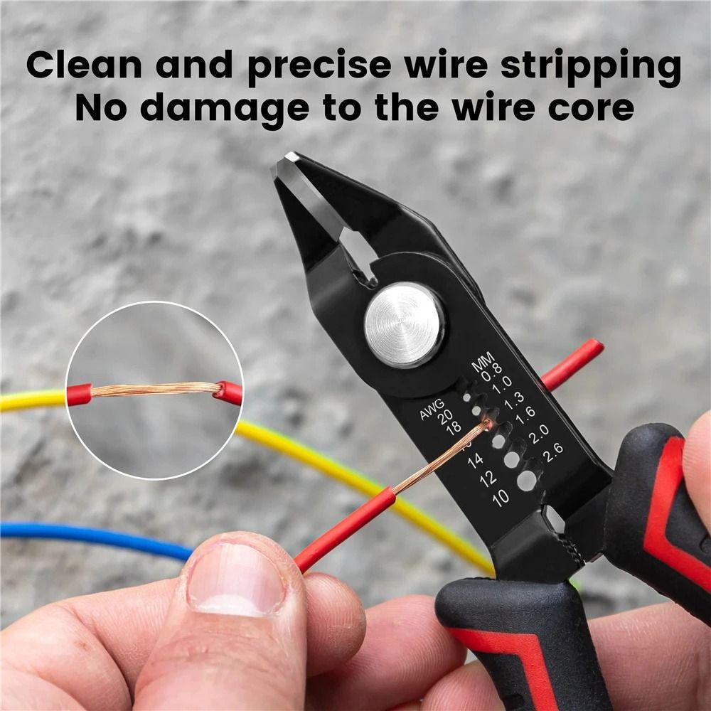 Fast Cutting Wire Stripper Pliers Clamping Cable Wire Crimping Electrician Repair Tools