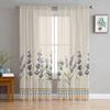 Mandala Bohemian Sheer Curtains for Bedroom Living Room Decoration Window Curtain for Kitchen Tulle Voile Organza Drapes