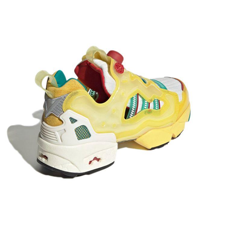 Adidas x Reebok ZX Fury Весенний Желтый Унисекс Кроссовки Оборудование-Зеленый Кремово-Белый GW0364