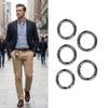 20 Pcs Round Round Carabiner Spring Snap Clips Zinc Alloy Keychain Buckle  Outdoor Activities