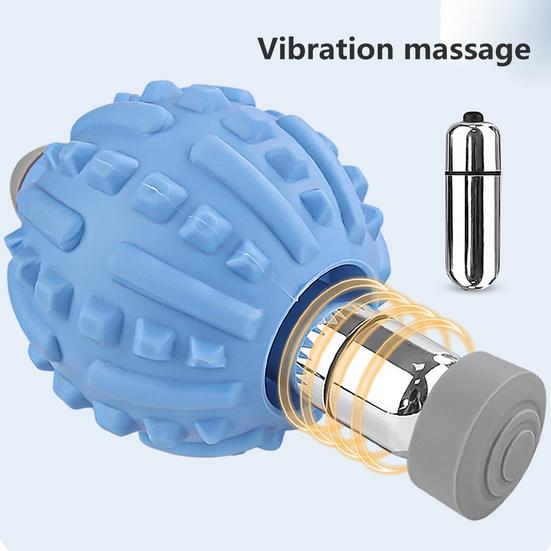Вибрирующий массажный мяч, высокоинтенсивный массажер для облегчения боли, физиотерапия, портативный массажер для глубоких тканей, мяч для фасций
