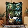 Custom Name Personalized My Neighbor Totoro Print Blanket, Home Decor, Bedroom, Sofa, Camping, Couch, Gifts for Birthday Christmas