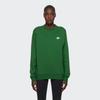 Nike Solid Color Logo Embroidery Crew Neck Pullover Sweatshirt Men Tops Green BV2663-341