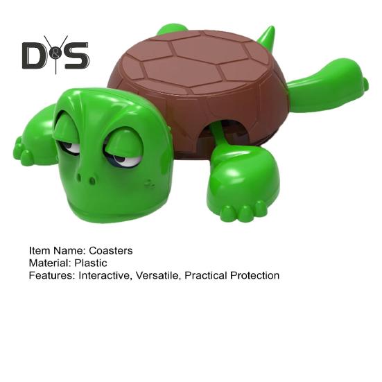 Подставки под стаканы в виде черепах, напечатанные на 3D-принтере, забавные дробленые подставки под напитки, милый подстаканник в виде черепахи, необычная защита стола в виде черепахи