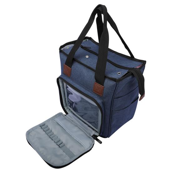 Портативная сумка для хранения вязаной пряжи, крючок для вязания, иглы, органайзер для шитья