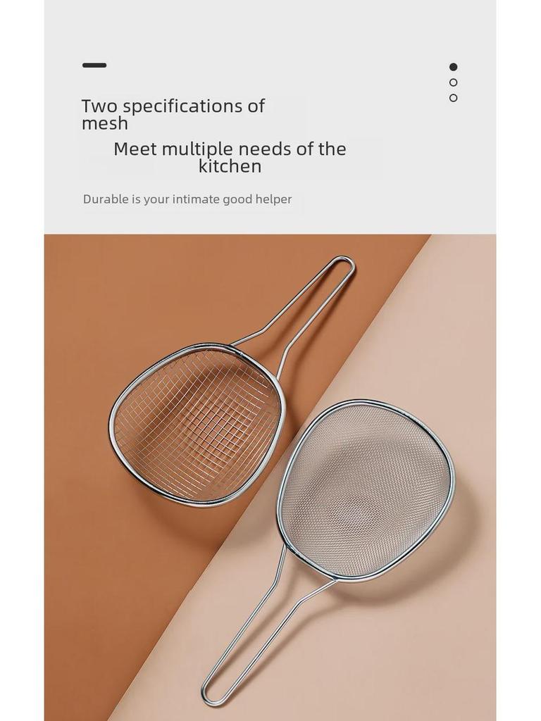 Большая японская ложка-дуршлаг из нержавеющей стали для лапши, пельменей и хот-пота