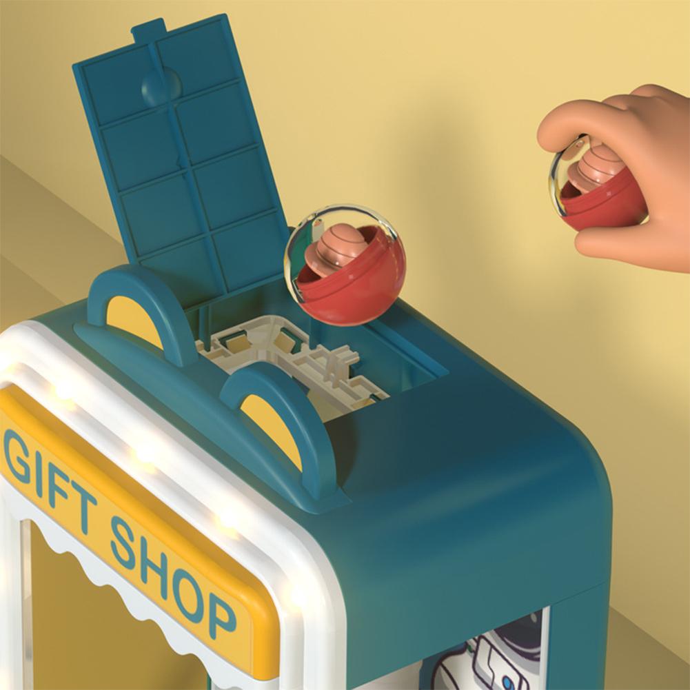 Детский игровой автомат с клешней Электронный аркадный автомат с клешней с музыкой и светом Машина для захвата игрушек с 10 куклами 10 капсульными игрушками