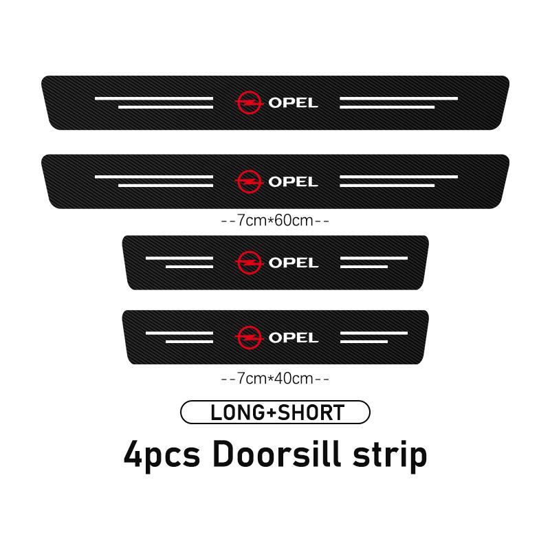 AAAYT1 Car Door Threshold Strip Car Sticker Door Edge Protective Film For Opel Zafira Meriva Mokka Vivaro Vectra Antara Ampera