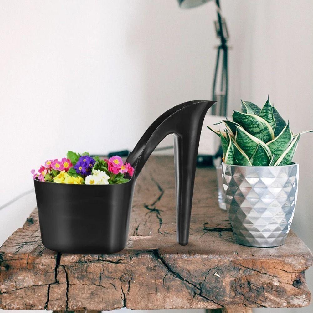 Пластиковый цветочный горшок в форме туфли, садовые горшки, высококачественные горшки для посадки