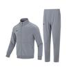 Logo Knitted Jacket And Pants Casual Sports Set Men Sets Gray 23600304-014+23600703-014