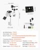7-in-1 Wi-Fi Weather Station, 177.8 mm TFT Display, Wireless Solar Powered Outdoor Sensor, Rain Gauge, Indoor Outdoor for Weather Forecast, Wind Speed