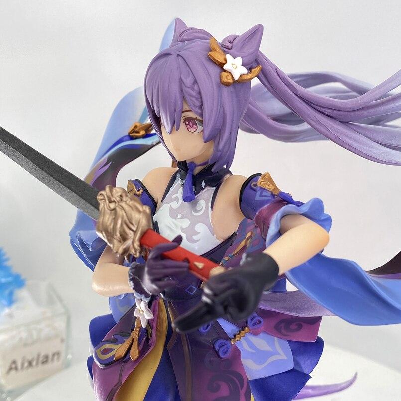 32 см Геншин Импакт Кли Хибана Рыцарь Аниме Фигурка Камисато Аяка ПВХ Фигурка Действия Коллекционная Модель Кукла Детские Подарки