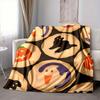 1pc Halloween Cookies Blanket Warm, Cozy, And Soft, Suitable for Sofas, Beds, Cars, And Office Use.Perfect for Camping And Travel, Making It a Great G