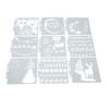 9Pcs Stencils  Production Reusable PET Multi Purpose Flexible  Mandala Template