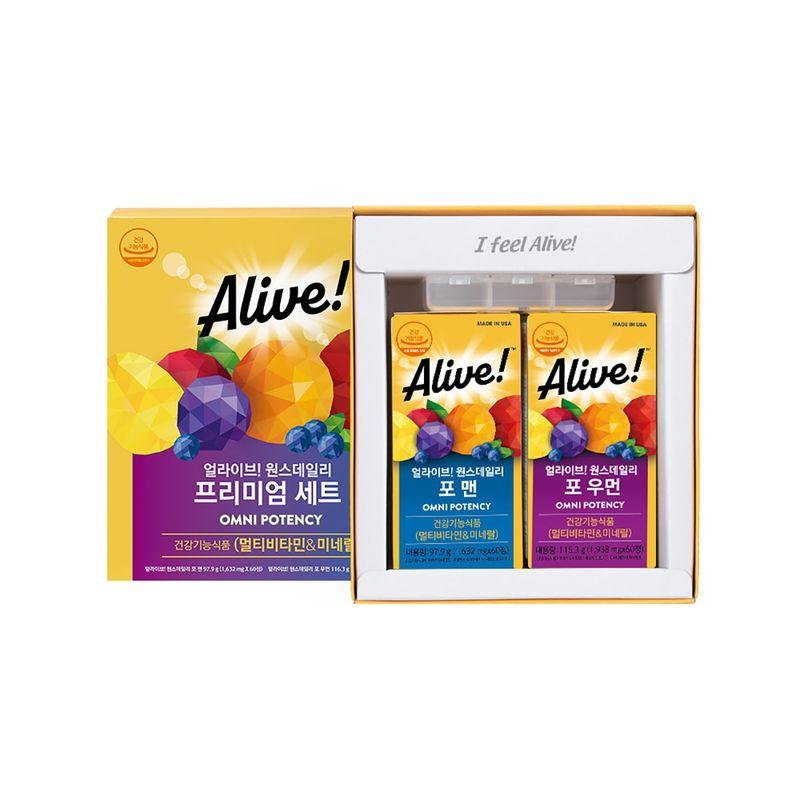 Биологически активная добавка Alive для мужчин и женщин, 1 раз в день, Набор