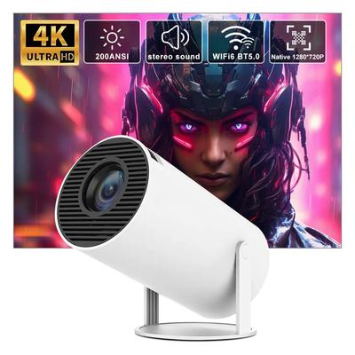 Портативный проектор HY300 4K декодирование Android 11 5G WiFi 6 200 ANSI Allwinner H713 BT5.0 1080P 720P проектор для домашнего кинотеатра на открытом воздухе