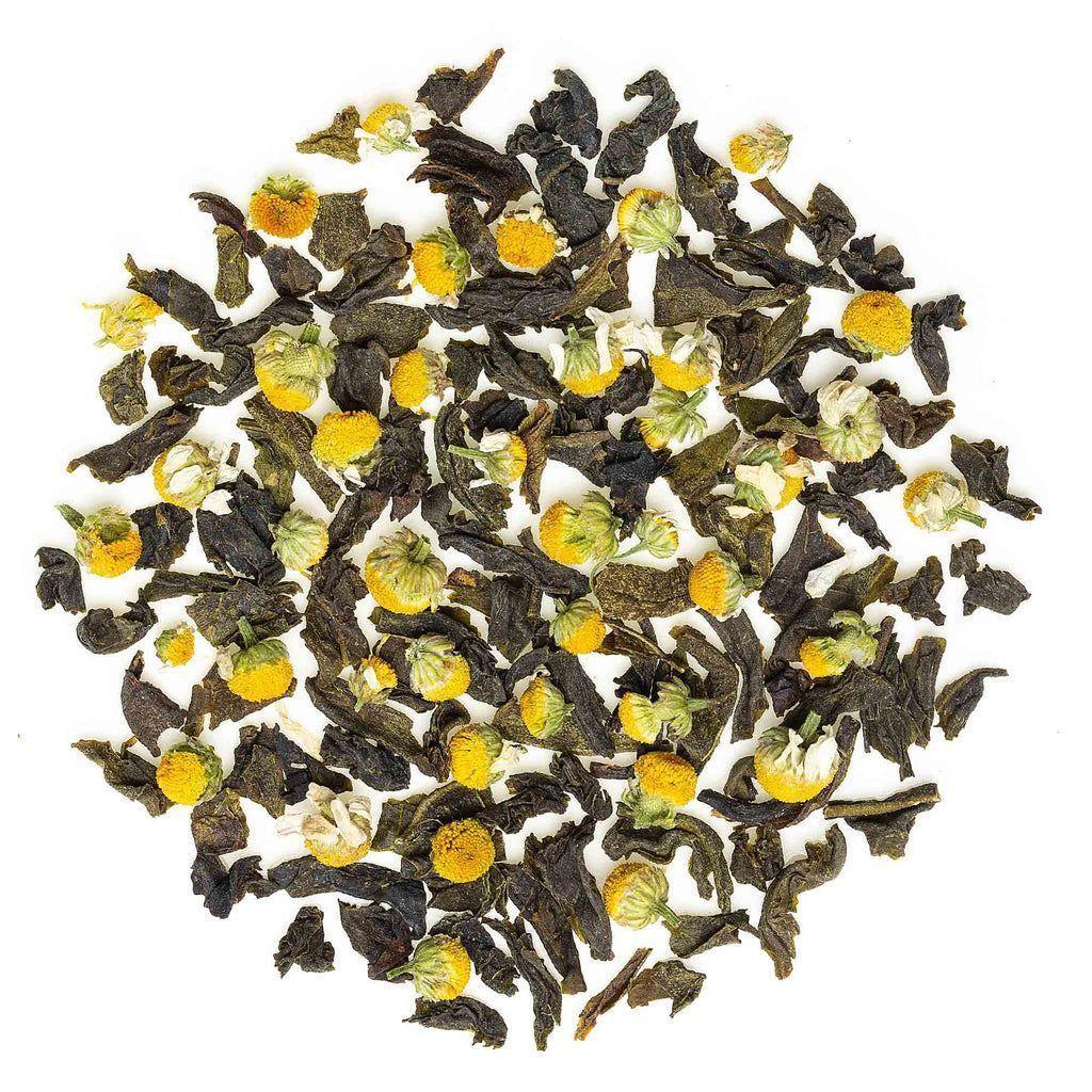 Зеленый чай с Ромашкой (100 г), Organic Chamomile Green Tea,  Teabox