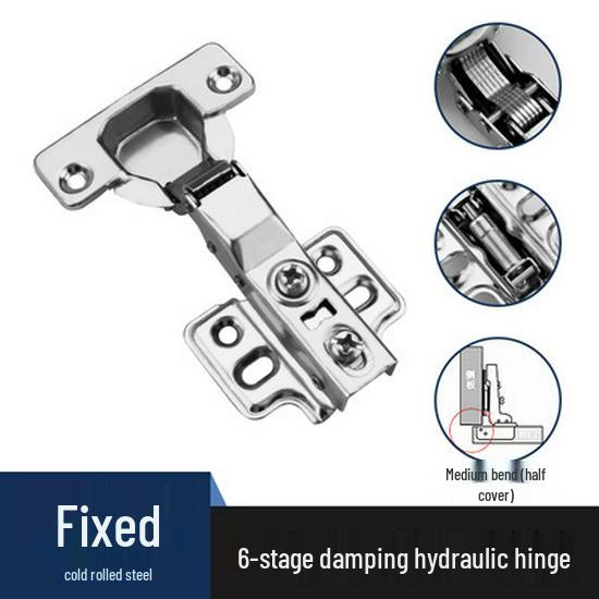 Silent Hydraulic Cold-Rolled Steel Cabinet & Wardrobe Door Hinge