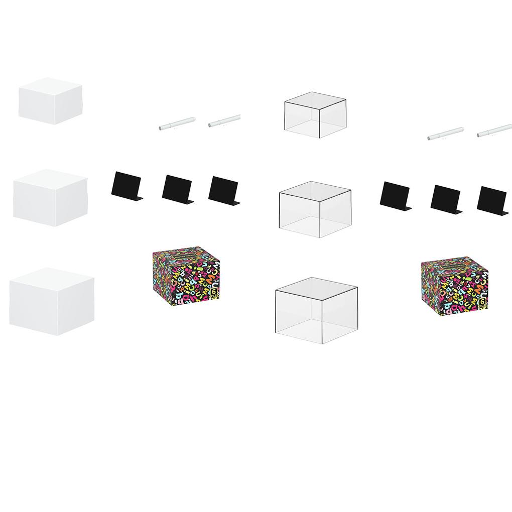 White Acrylic Food Display Stand For Weddings And Special Occaons Cake Stand Fittings Food Risers