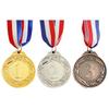 5cm Gold/Silver/Bronze Medal Sports Rewards with Neck Ribbon Students Rewards Metal Winner Medals for Talent Show Party Race