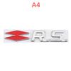 3D Металлическая наклейка с логотипом RS Line для Logan Clio Megane 2 3 4 Kangoo Koleos Captur Twingo Duster