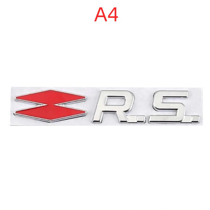 3D Металлическая наклейка с логотипом RS Line для Logan Clio Megane 2 3 4 Kangoo Koleos Captur Twingo Duster
