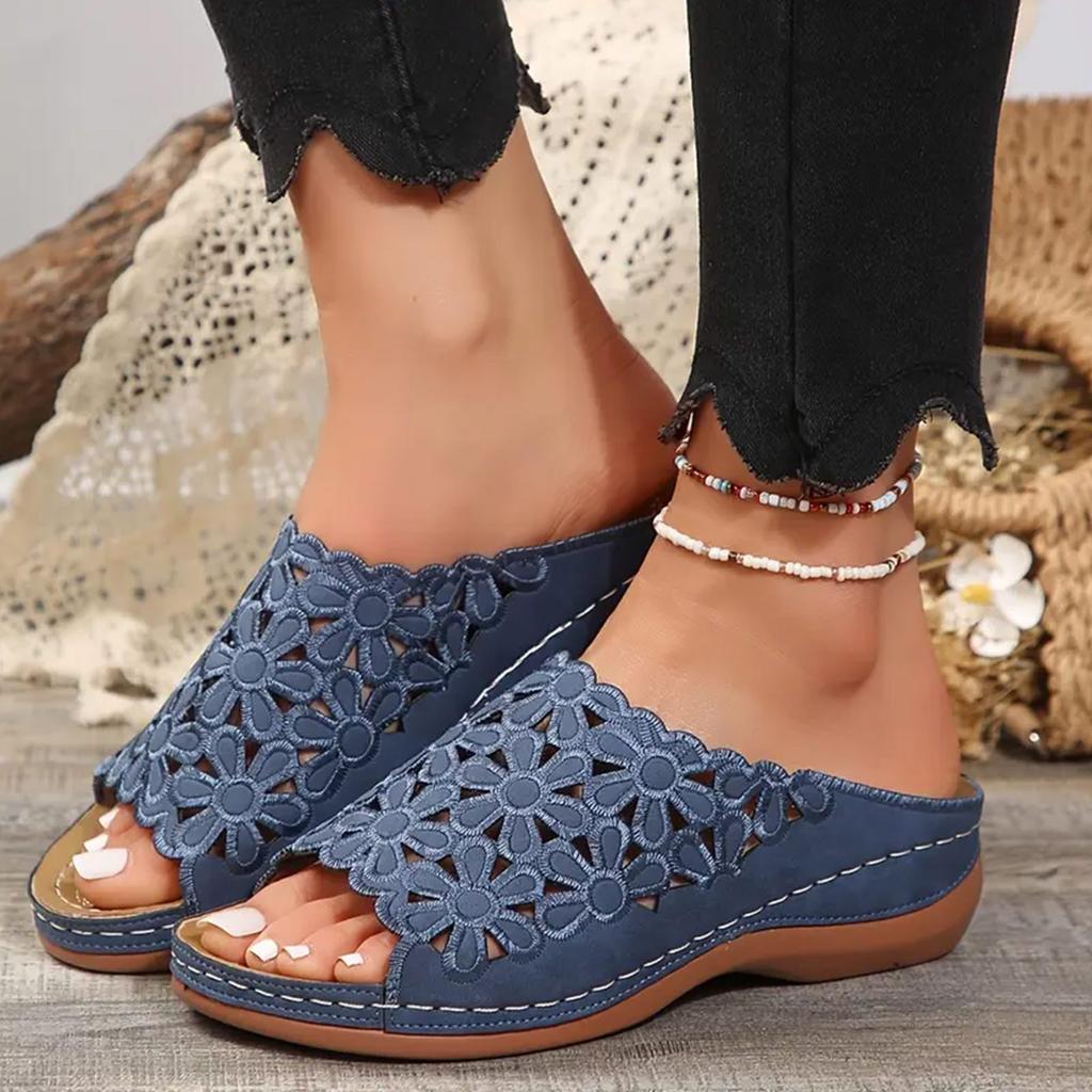 Летние сандалии женские 2025 года на танкетке женские сандалии с поддержкой свода стопы удобные сандалии женские сандалии пляжная обувь