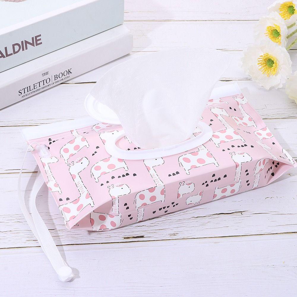 Accessories Baby Product Portable Wet Wipes Bag Wipes Holder Case Tissue Box Cosmetic Pouch
