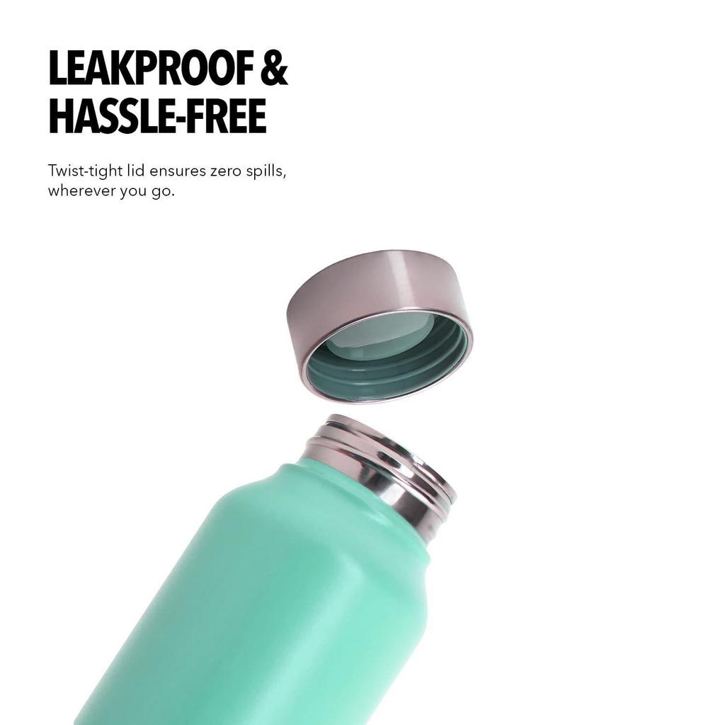 Stainless Steel Water Bottle – BPA-Free, Leak-Proof & Rust-Free Metal Bottle with Handle – Lightweight, Food-Grade, Easy to Clean – Ideal for Office.