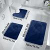 3PCS Set Bath Mats Nonslip Soft Quick Dry Bathroom Soft Rugs Water Absorption Dry Fast Bath Mat Machine Washable For Home Floor