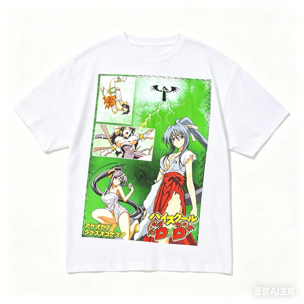 HIGHSCHOOL DXD Хлопковая футболка личность Одежда Новая модель Аниме Футболка Круглогодичная одежда Большой размер Унисекс Классический Дышащий