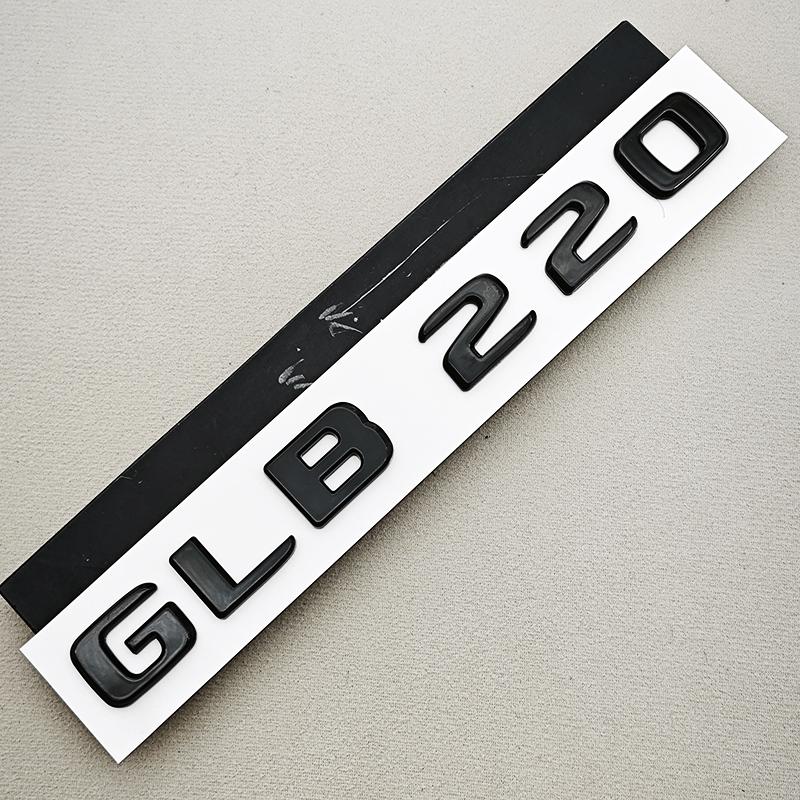 Gloss Black Chrome GLB 220 GLB 250 Car Rear Trunk Emblem Badge Letter Sticker For Mercedes Benz GLB Class Accessories