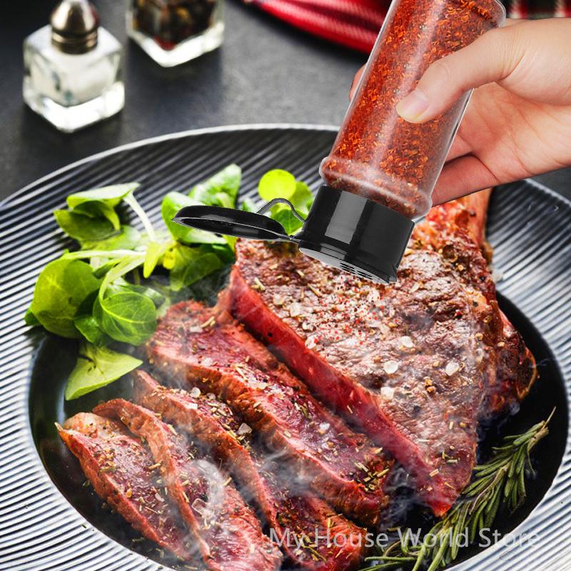 5/10/15/20шт банок для специй солонка и перечница банка для приправ органайзер для специй пластиковый приправа для барбекю кухонный гаджет инструмент