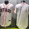 Houston Astros Blank White Baseball Jersey Unisex Short Sleeve Fan Apparel Custom Embroidery Ready
