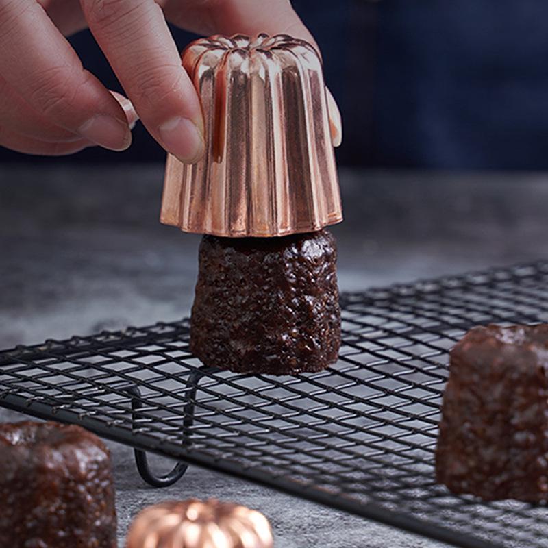 Aluminum Alloy Non-stick Canelé Cake Mold for French Desserts