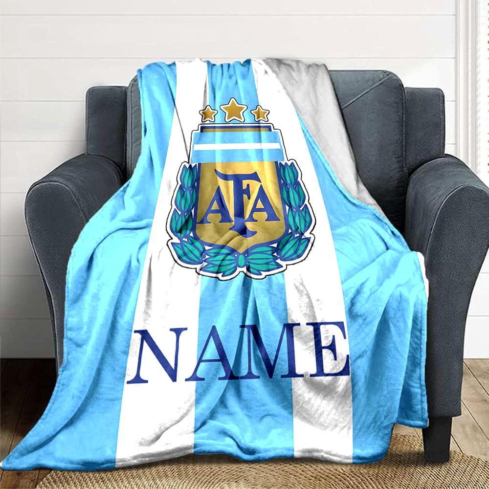 Custom Name Sheffield Crest blanket for Couch & Bed, Plush Cozy Fuzzy Blanket Super Soft & Warm Blankets for Fall and Winter. 0908286