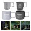 Boiling Over Campfire Compatible Camping Mug Set Aluminum Alloy 300ml 400ml