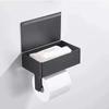 Roll Paper Box Can Hold Wet Wipes Stainless Steel Tissue Box Mobile Phone Holder Punch-Free Tissue Box