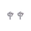 Niche Design Stud Earrings, High-End Temperament, Personalized Zircon Light Luxury, Small And Delicate Knotted Women'S Earrings