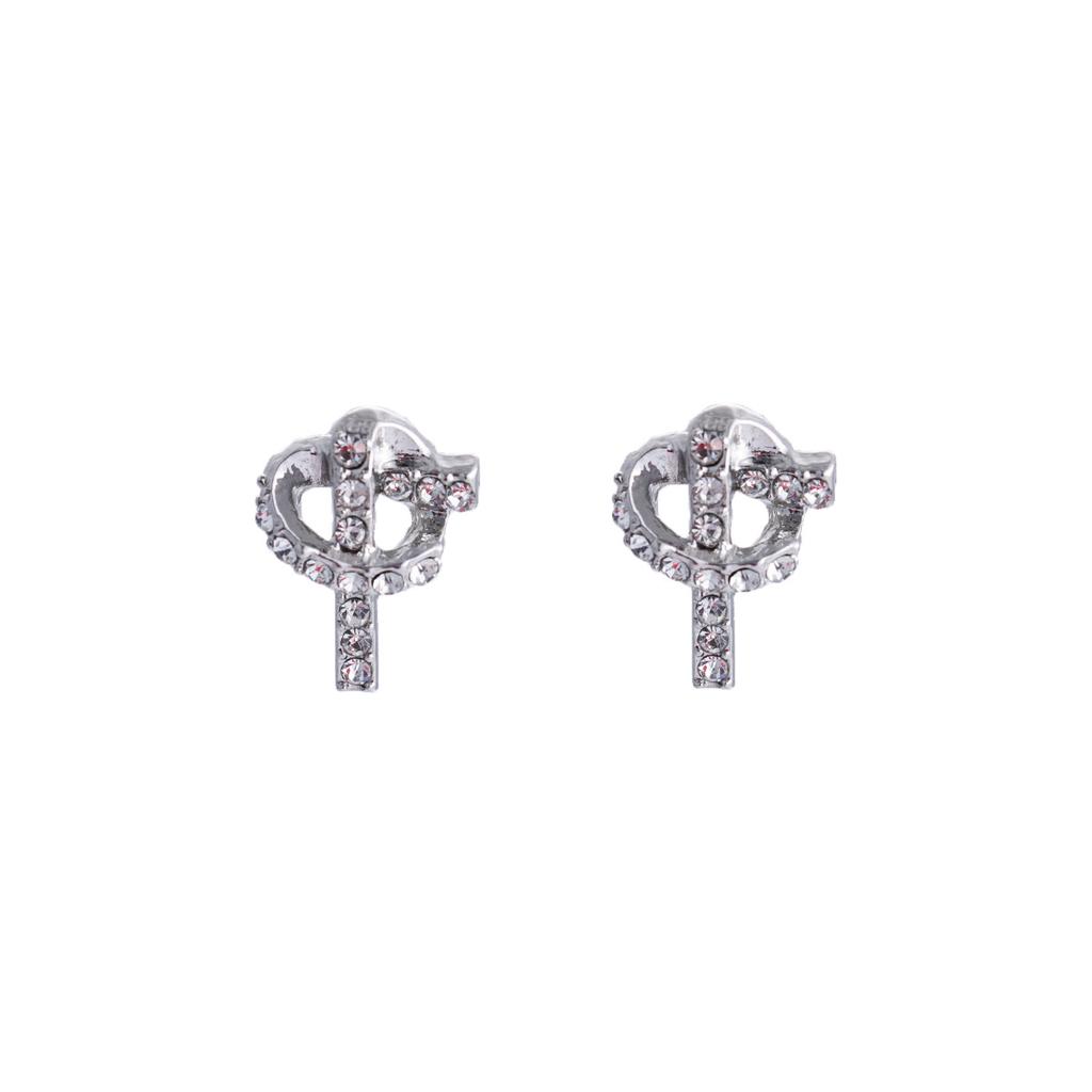 Niche Design Stud Earrings, High-End Temperament, Personalized Zircon Light Luxury, Small And Delicate Knotted Women'S Earrings