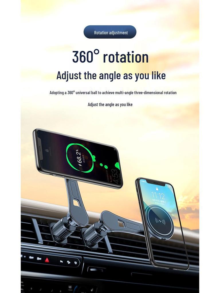 15W MagSafe Magnetic Wireless Charger & Car Mount for iPhone 14