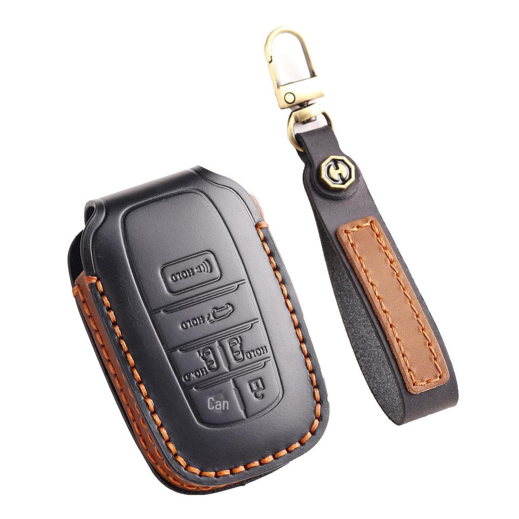 Кожаный чехол для ключа Toyota Sienna, Tundra, Vellfire и Alphard с пряжкой